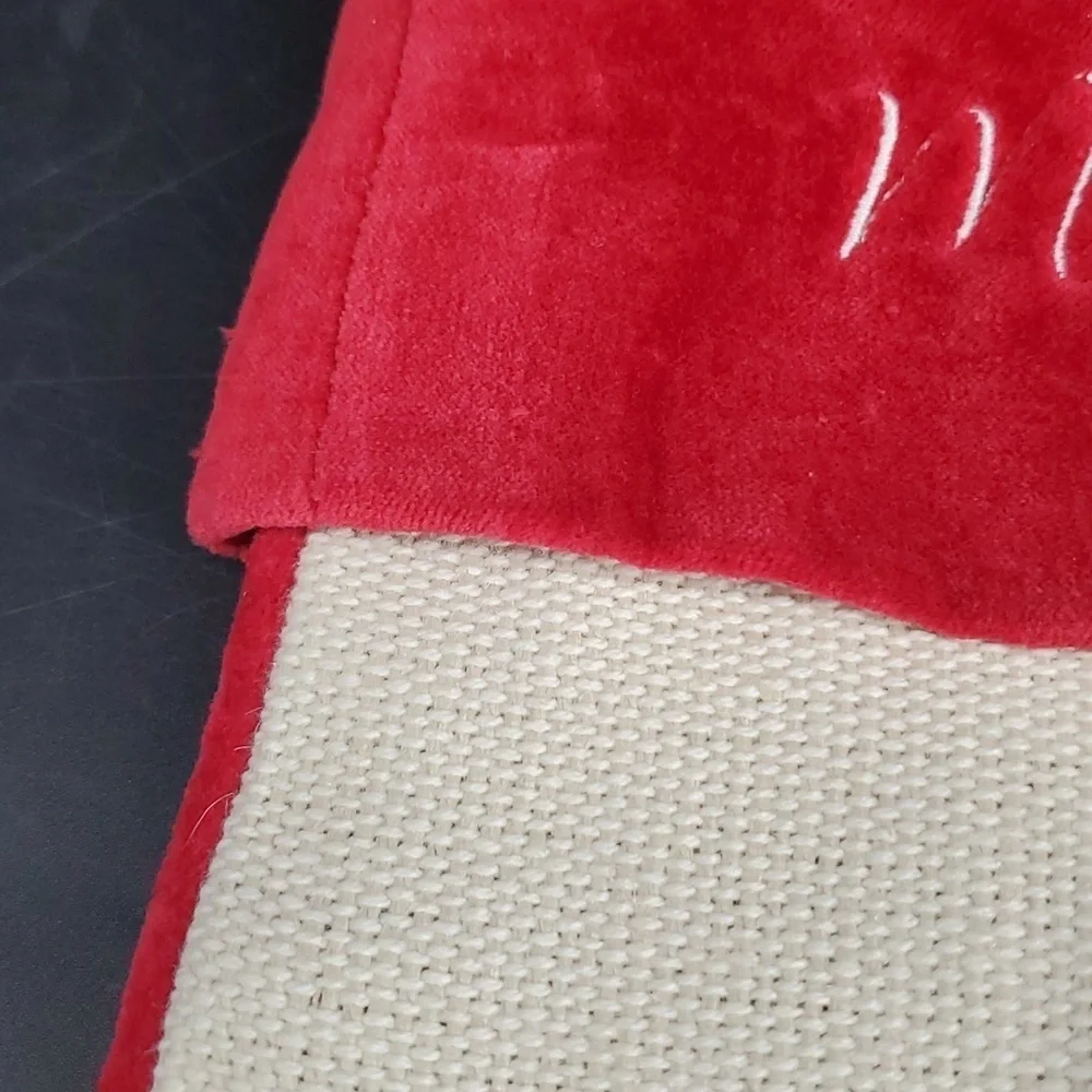 NEW MOM West Elm Linen Christmas Holiday Gift Christmas Stocking
